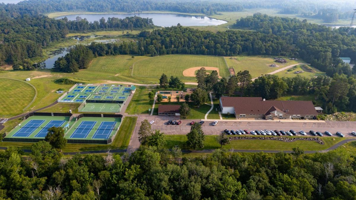 overhead picture of the community center